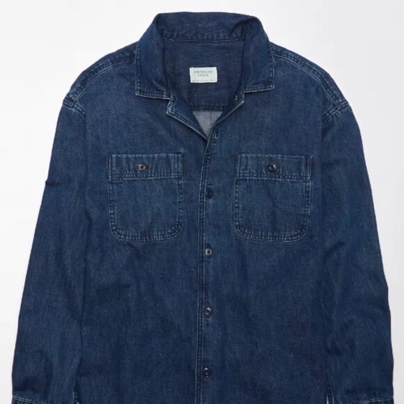 American Eagle Outfitters Mechanic Shirt, Indigo, Medium, NWT - Picture 4 of 5